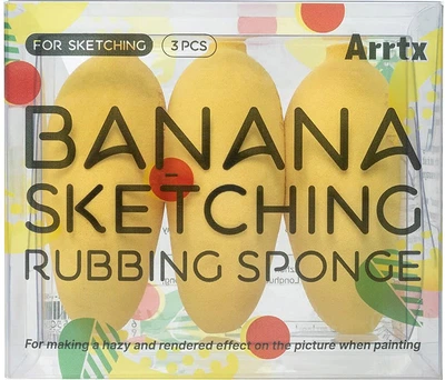 Спонж Arrtx Banana для растушевки эскизов 3 шт (LC302550)