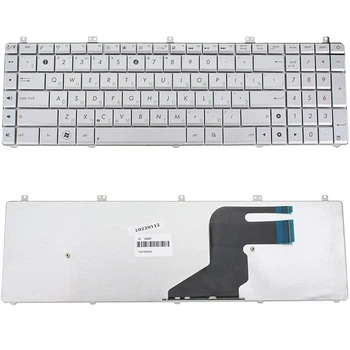Клавиатура для ноутбука ASUS (N55, N75, X5QS) rus, silver (N75 version)