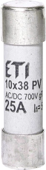 Предохранитель CH 10x38 gR 25A 700V (50kA AC) ETI (2625025)