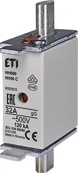 Предохранитель NH-000/gG 32A 500V KOMBI ETI (4181208)
