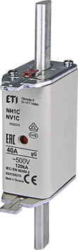 Предохранитель NH-1C/gG 40A 500V KOMBI ETI (4184210)