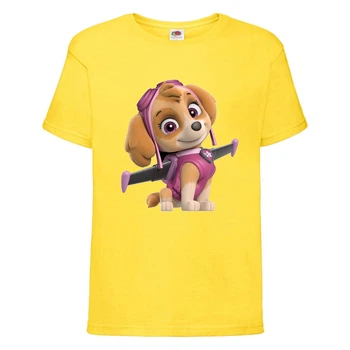 Футболка детская Щенячий патруль 2 (Paw Patrol) Скай желтая 116 см