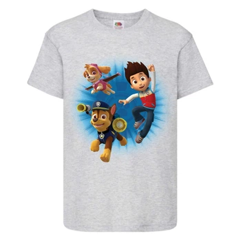 Футболка дитяча Щенячий патруль (Paw Patrol), сіра (puppies-7-gray) розмір 104 см