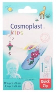 Пластыри Cosmoplast Stripes Kids Quick-Zip 20 шт (4046871002282)