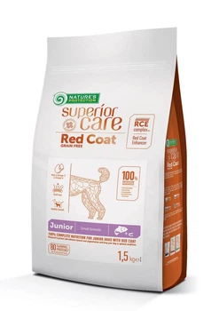 Сухой корм для собак рыжих, малых пород Nature's Protection Superior Care Red Coat Grain Free Salmon Junior Small Breeds 1.5 кг