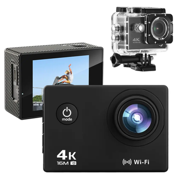 Екшн камера 4К Sports Action Camera, з кріпленнями