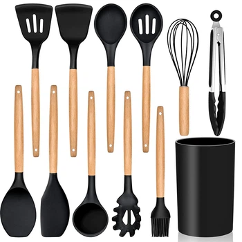 Набор кухонных принадлежностей 12шт Kitchen Set Черный