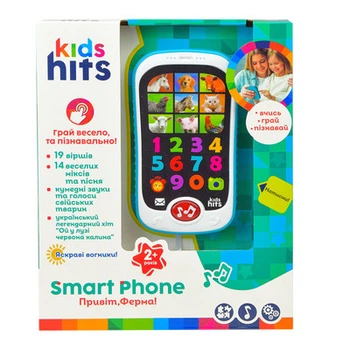 Телефончик музыкальный развивающий Smart phone животные ферма