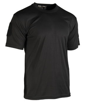 Тактична термоактивна футболка Mil-Tec 2XL чорна чоловіча футболка (11081002-906-2XL)