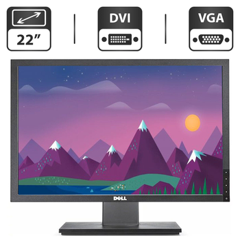 Монитор Б-класс Dell UltraSharp 2209WAf / 22" (1680x1050) E-IPS / DVI, VGA, USB / VESA 100x100 б/у