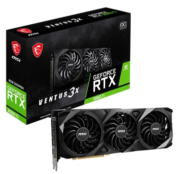 Відеокарта MSI RTX 3060 Ti 8GB GDDR6X Ventus 3X 8GD6X OC (GeForce RTX 3060 Ti Ventus 3X 8GD6X OC)