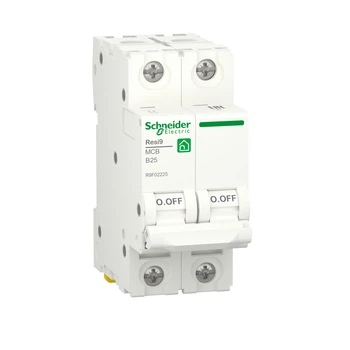Автоматический выключатель Resi9 Schneider Electric 25 A 2P кривая B 6kA R9F02225