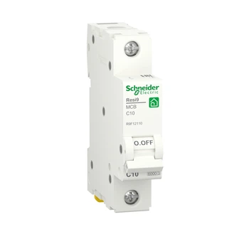 Автоматический выключатель Resi9 Schneider Electric 10 A 1P кривая C 6kA R9F12110