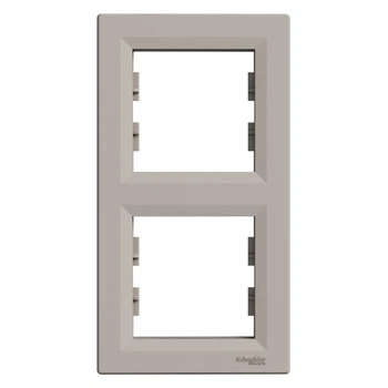Рамка Schneider Electric Asfora двухместная вертикальная бронза EPH5810269