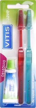Зубна щітка Vitis Duplo Soft Toothbrush + Paste 15ml (8427426055674)