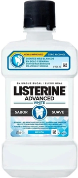 Ополіскувач для порожнини рота для відбілювання зубів Listerine Advanced White Mouthwash 500 ml (3574661491769)