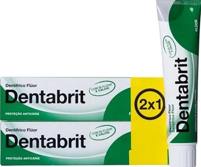 Зубна паста Dentabrit Fluorine Toothpastes Pack Duo 2x75 ml (8410403703668)