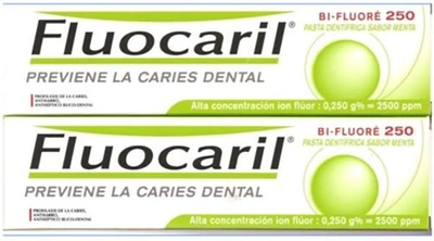 Pasta do zębów Fluocaril Pasta Dentifrico Sabor Menta Prevencion Caries 2x125 ml (3014260093495)
