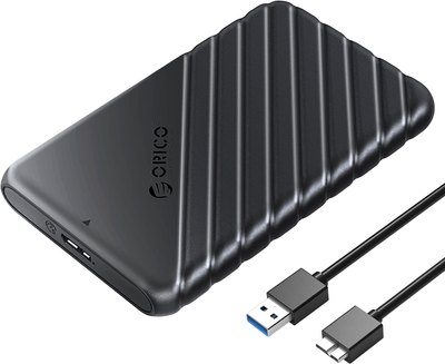 Зовнішня кишеня Orico SATA 2.5" USB 3.1 Чорна (25PW1-U3-BK-EP)