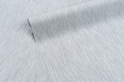 Виниловые обои горячего тиснения на флизелиновой основе Vinil LS Строчка 1.06 х 10.05 м Серые (СШТ 6-1556)