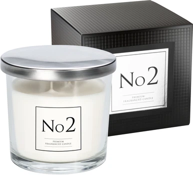 Ароматична свічка Bispol у склянці з металевою кришкою Fragranced Candle №2 (snp100-002)