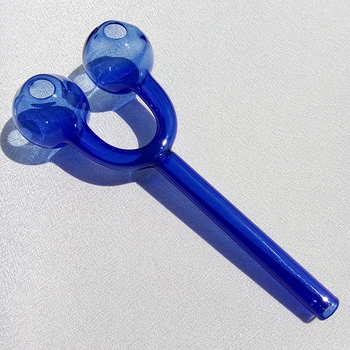 Стеклянная трубка для курения Капитан Флинт Oil Blue Ø30 мм. (28269)