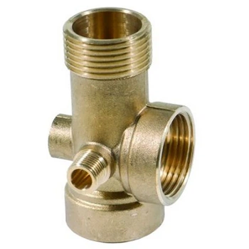 Соединитель пятивыводной 80мм 1"М×1"F×1"F×1/4"M×1/4"F AQUATICA (779598)
