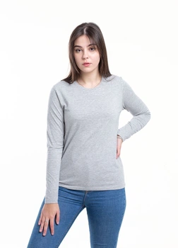 Лонгслів жіночий Наталюкс 2XL сірий (4123582045061)