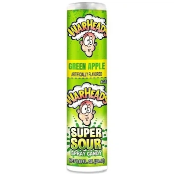 Конфета в спрее Warheads Super Sour Spray Candy 20 мл зеленое яблоко