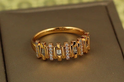 Кольцо Xuping Jewelry заборчик р 19 золотистое