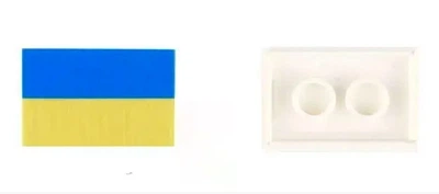 Флаг Украины для фигурок 0,75*1,5 см