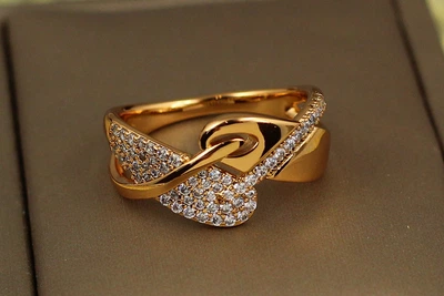 Кольцо Xuping Jewelry симфония р 17 золотистое