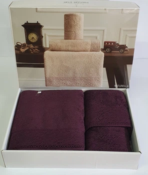 Полотенца Maison D'or 3шт Naturella Purple