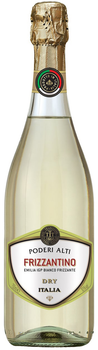 Вино ігристе «Frizzantino» Emilia Bianco Secco-Dry Poderi Alti біле сухе 0.75 л 10% (8003325608281)
