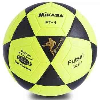 Мяч футбольный Mikasa Futsal FT-4 0450 размер 4 Neon Green-Black