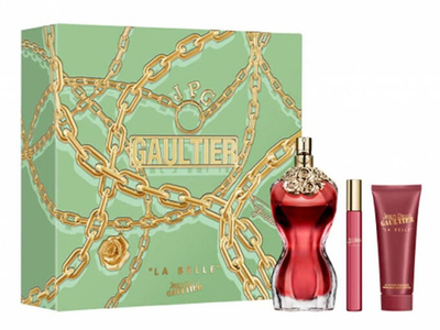Набір Jean Paul Gaultier La Belle Le Parfum Eau De Perfume Spray 100 мл + Мініатюра 10 мл + Лосьйон для тіла 75 мл (8435415082563)