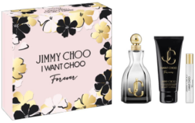 Набір Jimmy Choo I Want Choo Forever Eau De Perfume Spray 100 мл + Мініатюра 7.5 мл + Лосьйон для тіла 100 мл (3386460138253)