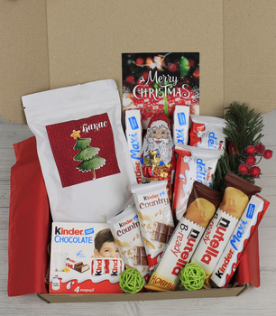 Подарунковий набір Merry Cristmas Kinder на новий рік різдво для дівчини хлопцю матері батьку сестрі брату (3-2348)