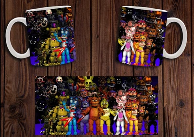 Кружка CupKit "Five Nights at Freddy's / Пять ночей с Фредди" №9 330мл белая