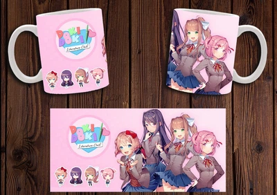 Кружка CupKit "Doki Doki Literature Club! / Літературний клуб Докі Докі" №6 330мл біла