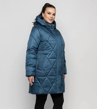 Зимняя куртка женская большого размера UF-fashion ЛР-154-1 58 малахит
