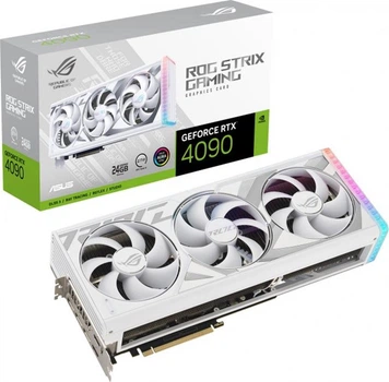Видеокарта GF RTX 4090 24GB GDDR6X ROG Strix White Asus (ROG-STRIX-RTX4090-24G-WHITE)