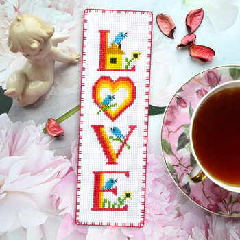 Повитруля Набор для вышивки закладки "Love "Birds" KSK2-233