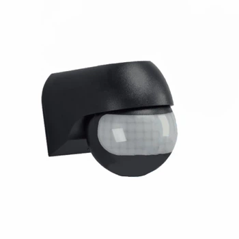 Датчик движения Right Hausen IP44 черный HN-061062 с регулировкой