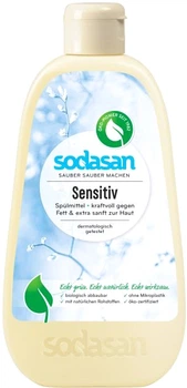 Органічний рідкий засіб-концентрат для миття посуду Sodasan Sensitive 0.5 л (4019886023566)