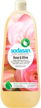 Органическое жидкое мыло Sodasan Rose-Olive тонизирующее с розовым и оливковым маслами 1 л (4019886076166)