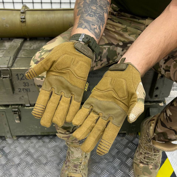 Плотные сенсорные перчатки М-Расt с дышащими вставками TrekDry и усиленными накладками мультикам размер L