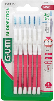 Szczoteczki do zębów GUM Bi-Direction Brush 1.2 mm x 6 szt (7630019903394)