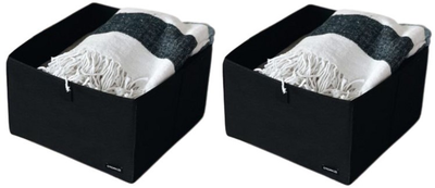Комплект коробок-органайзеров ORGANIZE L 2 шт Черный (HY-2L-black)