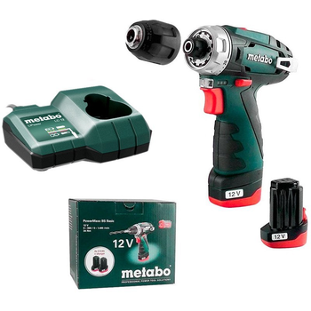 Аккумуляторная дрель-шуруповерт Metabo PowerMaxx BS Basic 2 акб 2.0 Ah, з/у (600984000)